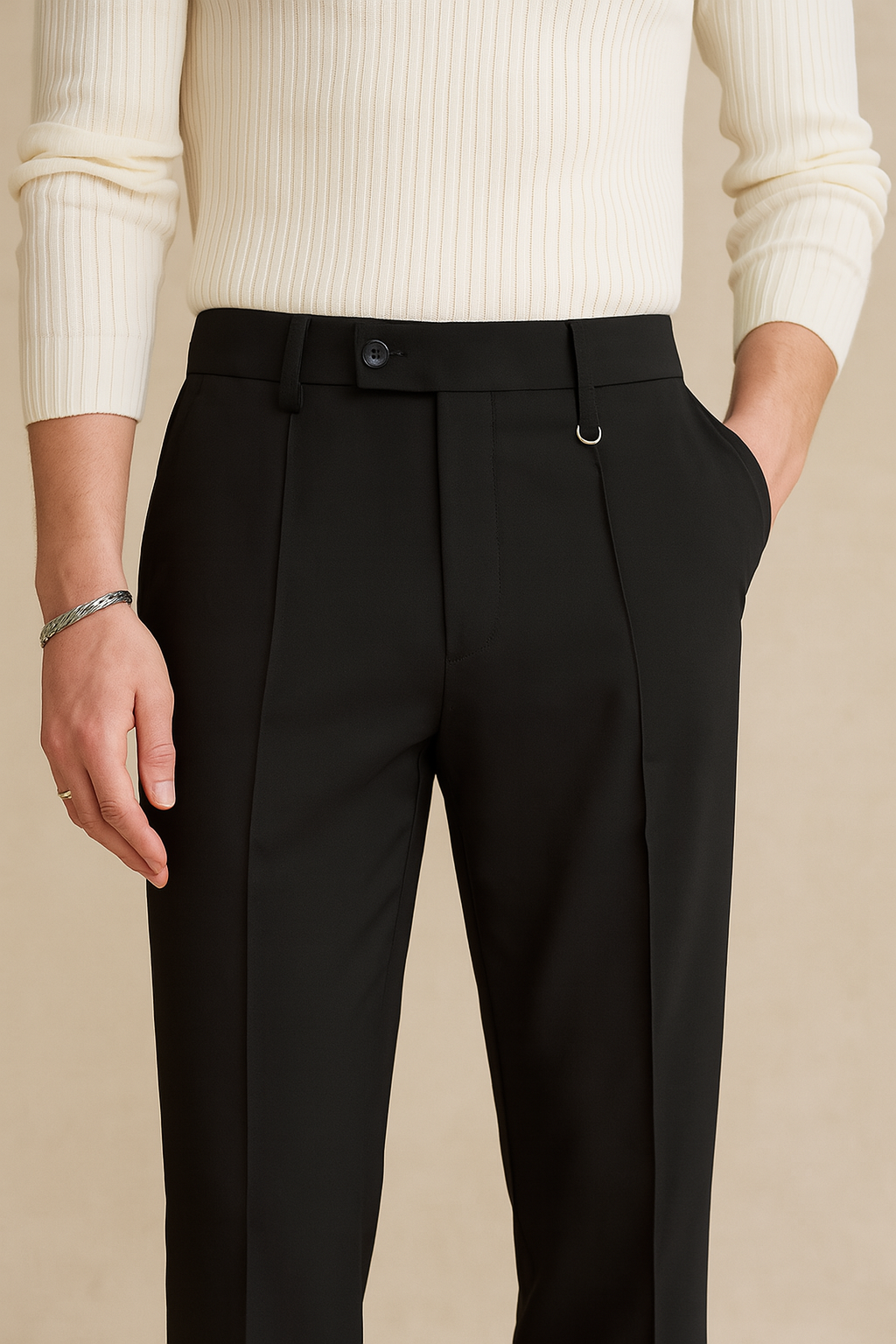 Manfinity Mode Men’s Pleated Formal Trousers