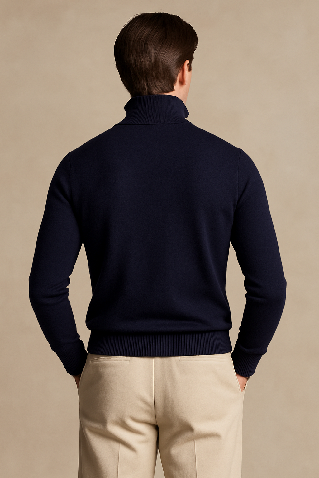 Men’s Old Money Style Quarter-Zip Sweater