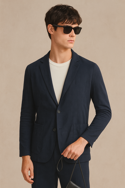 Men’s Linen Business Casual Suit